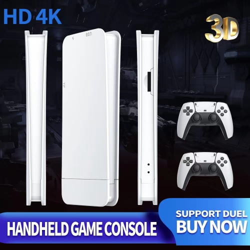 M15 HD Wireless 2.4G Dual Retro Game Console Home TV Mini Game Console 4K HDMI Output and Wireless Controller Plug and Play, M15 128G 4W+ Games