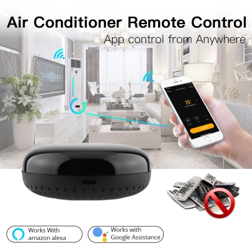Wifi Tuya smart home infrared remote control, new round infrared controller alexa voice control