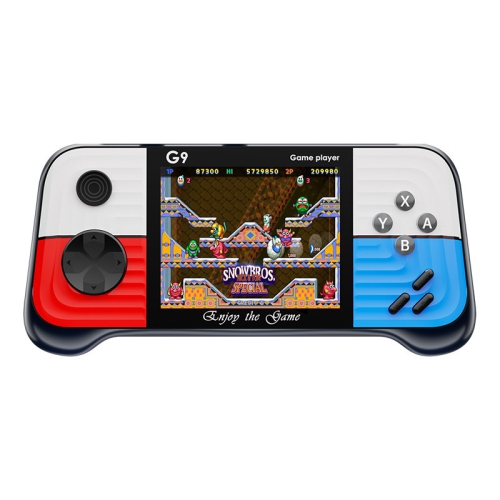 G9 handheld game console 666 games, classic childhood battle arcade two-player handheld projection game console joystick - double handle