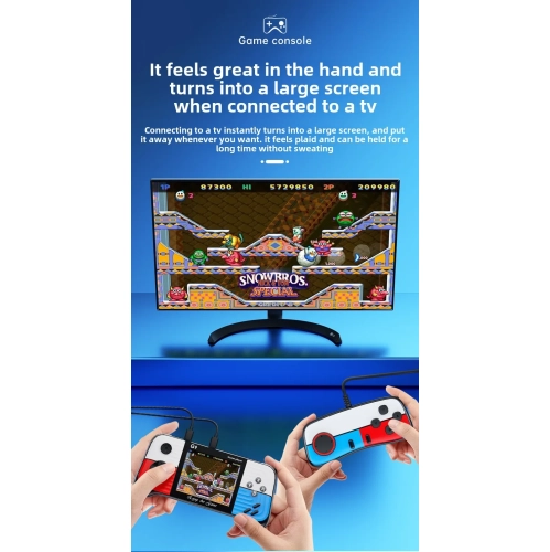 G9 handheld game console 666 games, classic childhood battle arcade two-player handheld projection game console joystick - double handle