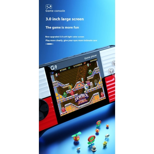 G9 handheld game console 666 games, classic childhood battle arcade two-player handheld projection game console joystick - double handle