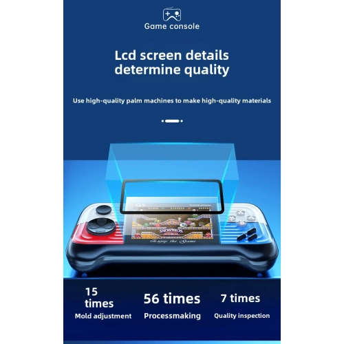 G9 handheld game console 666 games, classic childhood battle arcade two-player handheld projection game console joystick - double handle