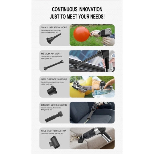 Aspirateur à chargement sans fil Aspirateur portatif Voiture domestique à aspiration puissante Aspirateur puissant Petit Mini aspirateur sans fil et