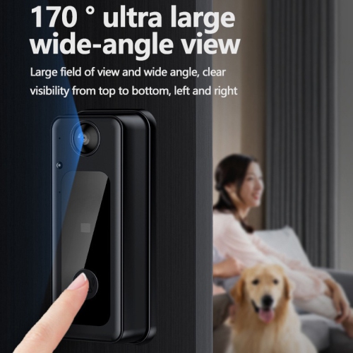 Smart video doorbell, M13 home wireless intercom with screen, smart HD video surveillance, WiFi video doorbell with HD display/night vision/170°
