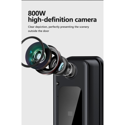 Smart video doorbell, M13 home wireless intercom with screen, smart HD video surveillance, WiFi video doorbell with HD display/night vision/170°