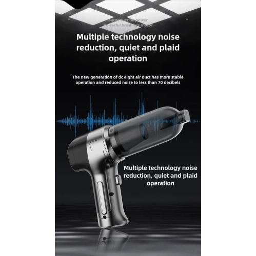 Wireless Charging Vacuum Cleaner Portable Handheld Household Car Use Strong Suction High Power Vacuum Cleaner Small Mini Cordless, Blue Vacuum