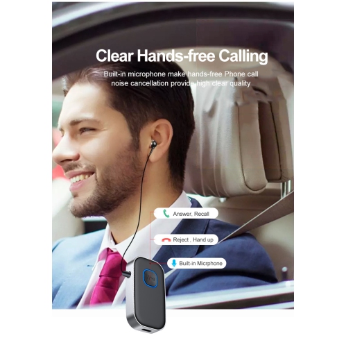 Nouveau récepteur Bluetooth sans fil Récepteur auxiliaire Récepteur Bluetooth pour l'auto Récepteur Bluetooth, Chaîne stéréo maison/Écouteurs avec