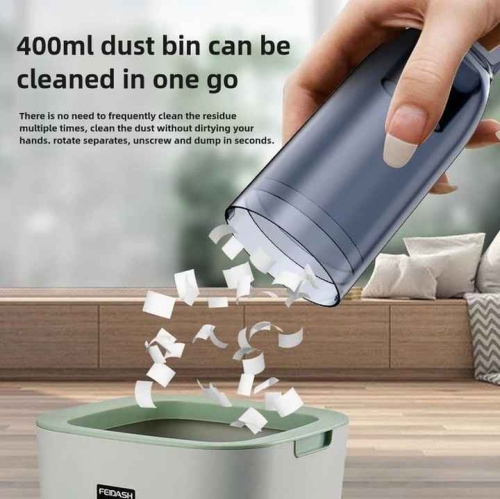 Wireless Charging Vacuum Cleaner Portable Handheld Household Car Use Strong Suction High Power Vacuum Cleaner Small Mini Cordless, Orange Vacuum