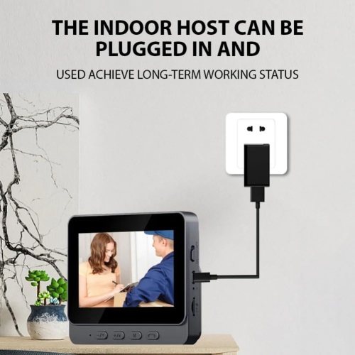 Sonnette d'interphone vidéo M12, maison avec écran, caméra de surveillance intelligente HD sans fil, dingdong vocal, écran de surveillance, sonnette