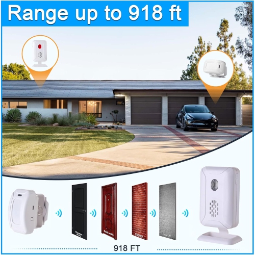 Bienvenue dans la boutique villa sonnette d'induction infrarouge, sonnette de type divisé longue distance, avertisseur de détecteur de capteur-un à un