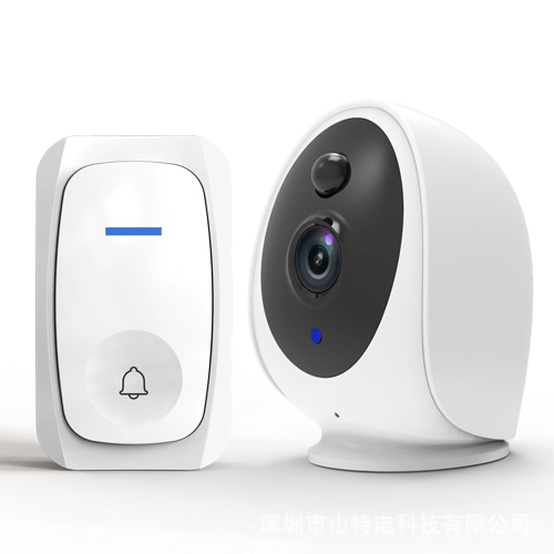 Home indoor and outdoor ultra-high-definition remote monitoring camera, two-way intercom with detection camera video doorbell, smart line doorbell