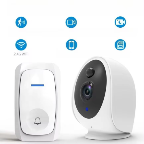 Home indoor and outdoor ultra-high-definition remote monitoring camera, two-way intercom with detection camera video doorbell, smart line doorbell