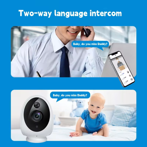 Home indoor and outdoor ultra-high-definition remote monitoring camera, two-way intercom with detection camera video doorbell, smart line doorbell