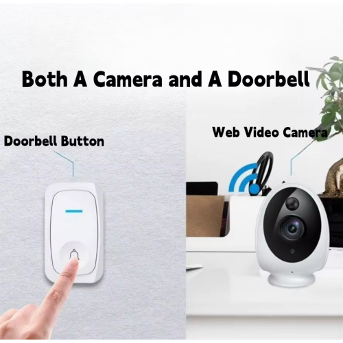 Home indoor and outdoor ultra-high-definition remote monitoring camera, two-way intercom with detection camera video doorbell, smart line doorbell