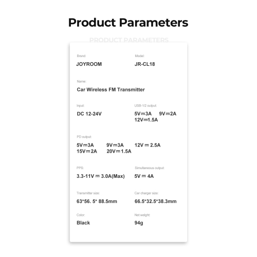 Bluetooth 5.4 Car Adapter Aux with 3 Charging Ports [PD 30W and 2*18W] [Safety Air Vent Holder] Deep HiFi Bass Player Wireless Radio FM Transmitter