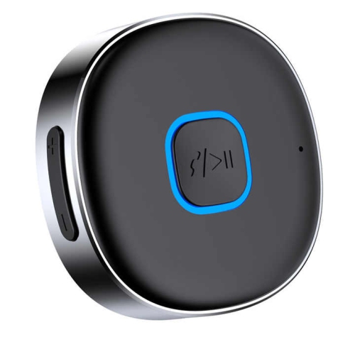 New Bluetooth Hands-Free Receiver AUX Car J33 Bluetooth Audio Receiver Converter 5.0 Bluetooth Adapter Car Bluetooth Receiver, Silver