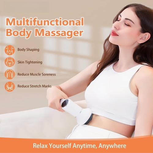 Cordless Body Massage Lymphatic Drainage Tool,5-in-1 Handheld Body Sculpting Machine,Electric Cellulite Massager,Rechargeable & Portable Cellulite