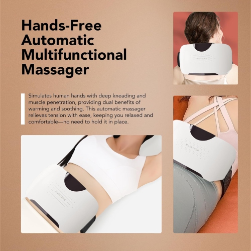 Abdominal Massager,Electric Stomach Tummy Anti Cellulite Remover Machine for Belly,Bian Stone Kneading Heat Relief for Period Cramps,Men Women Body