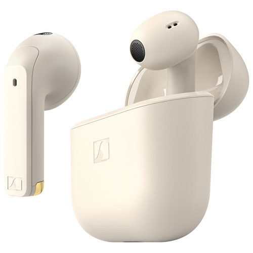 Écouteurs boutons 100 % sans fil ACCENTUM Open de Sennheiser - Crème