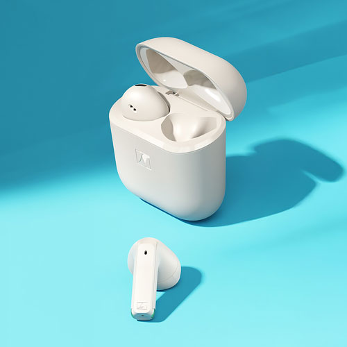 Écouteurs boutons 100 % sans fil ACCENTUM Open de Sennheiser - Crème