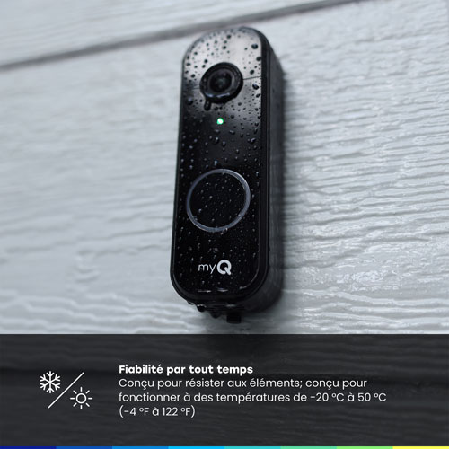 Chamberlain myQ Wi-Fi Video Doorbell - Black
