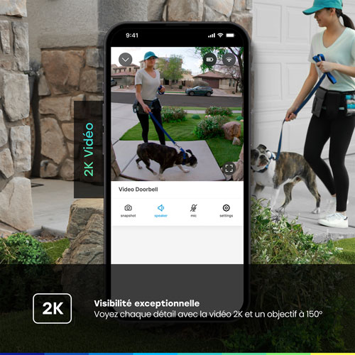 Chamberlain myQ Wi-Fi Video Doorbell - Black