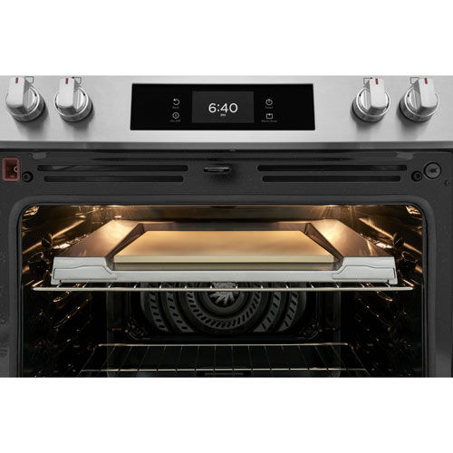 Frigidaire Gallery 30" 6.2 Cu. Ft. 5-Element Electric Air Fry Range with Stone-Baked Pizza - Stainless