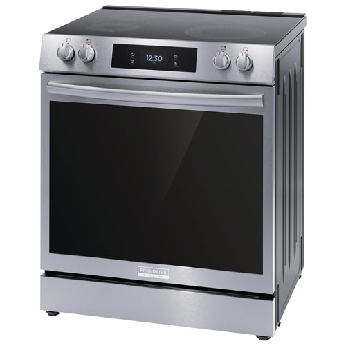 Frigidaire Gallery 30" 6.2 Cu. Ft. 5-Element Freestanding Electric Air Fry Range (GCFE307CBF) - Stainless