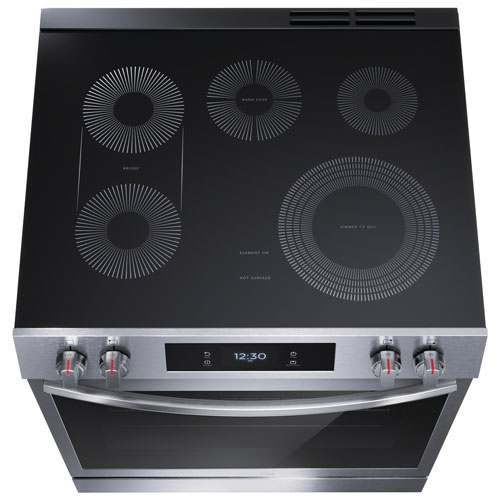 Frigidaire Gallery 30" 6.2 Cu. Ft. 5-Element Freestanding Electric Air Fry Range (GCFE307CBF) - Stainless