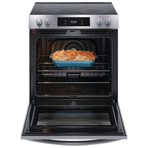 Frigidaire Gallery 30" 6.2 Cu. Ft. 5-Element Freestanding Electric Air Fry Range (GCFE307CBF) - Stainless