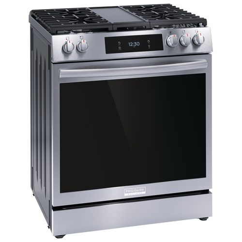 Frigidaire Gallery 30" 6.0 Cu. Ft. 5-Burner Freestanding Gas Air Fry Range (GCFG3070BF) - Stainless