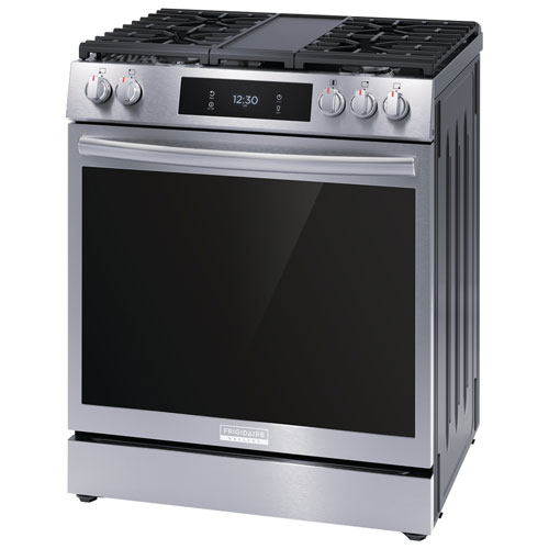 Frigidaire Gallery 30" 6.0 Cu. Ft. 5-Burner Freestanding Gas Air Fry Range (GCFG3070BF) - Stainless