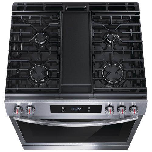Frigidaire Gallery 30" 6.0 Cu. Ft. 5-Burner Freestanding Gas Air Fry Range (GCFG3070BF) - Stainless