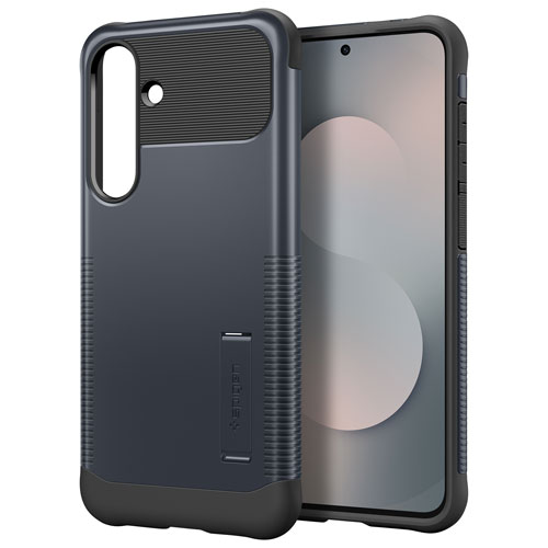 Étui rigide ajusté Slim Armor MagFit de Spigen pour Galaxy S25 FE - Ardoise métallique