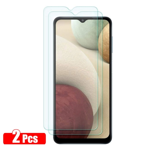Verre trempé pour Galaxy A12 de Samsung; Film HD 9H antirayure; Compatible avec les étuis, sans bulles, protecteur d'écran haptique précis pour écran