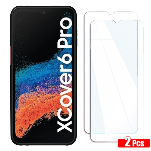 Protecteur d'écran tactile précis en verre trempé pour Galaxy XCOVER 6 PRO de Samsung 9H antirayure, sans bulles, protecteur d'écran tactile précis