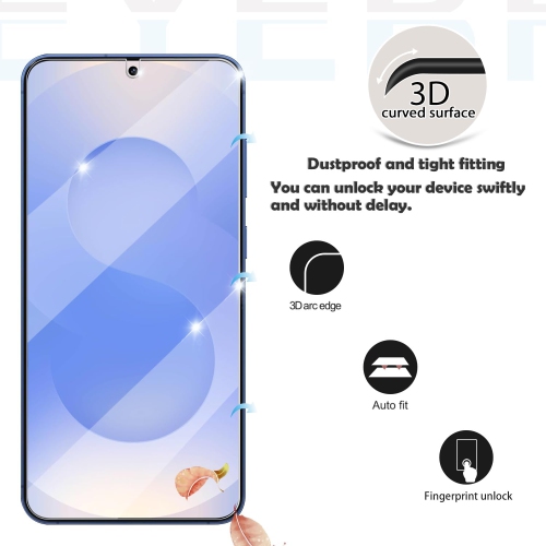 Tempered Glass for Samsung Galaxy S25 Screen HD Film 9H Anti-Scratch-Case Friendly, Bubble Free, Haptic Touch Accurate Screen Protector [2-Pack]