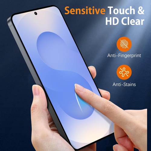 Tempered Glass for Samsung Galaxy S25 Screen HD Film 9H Anti-Scratch-Case Friendly, Bubble Free, Haptic Touch Accurate Screen Protector [2-Pack]