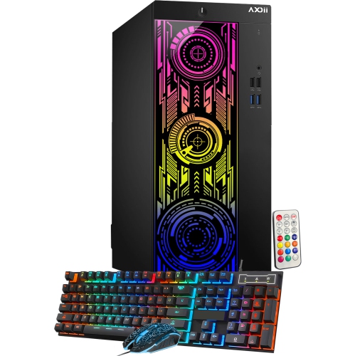 AXOII Custom RGB Desktop - Intel Core i5, 16GB Memory, 512GB SSD, Win 11 Pro + 27" Monitor by AXOII - Refurbished condition - Image 2
