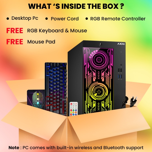 AXOII Custom RGB Desktop - Intel Core i5, 16GB Memory, 512GB SSD, Win 11 Pro + Wi-Fi, Bluetooth by AXOII - Refurbished condition - Image 4