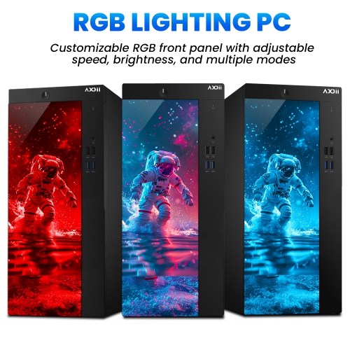 AXOII Custom RGB Desktop - Intel Core i5, 16GB Memory, 512GB SSD, Win 11 Pro + Wi-Fi, Bluetooth by AXOII - Refurbished condition - Image 3