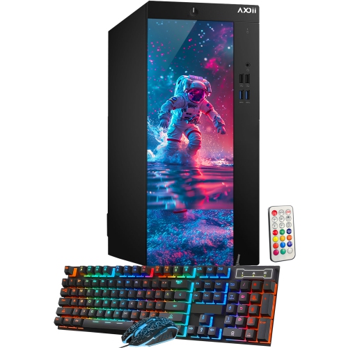 AXOII Custom RGB Desktop - Intel Core i5, 16GB Memory, 512GB SSD, Win 11 Pro + 27" Monitor by AXOII - Refurbished condition - Image 2