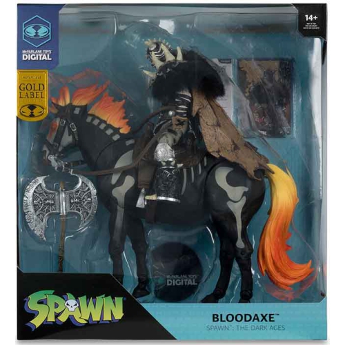 Spawn The Dark Ages 7 Inch Scale Action Figure 2-Pack Exclusive - Bloodaxe with Horse Gold Label