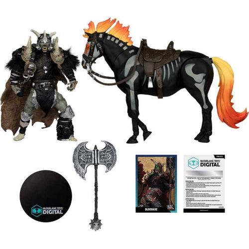 Spawn The Dark Ages 7 Inch Scale Action Figure 2-Pack Exclusive - Bloodaxe with Horse Gold Label