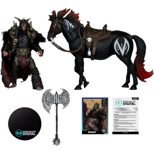 Spawn The Dark Ages 7 Inch Scale Action Figure 2-Pack - Bloodaxe with Horse