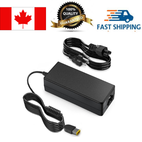 Lenovo OEM 20V 3.25A 65W Square AC Adapter Charger, LENOVO20V3.25ASQUARE