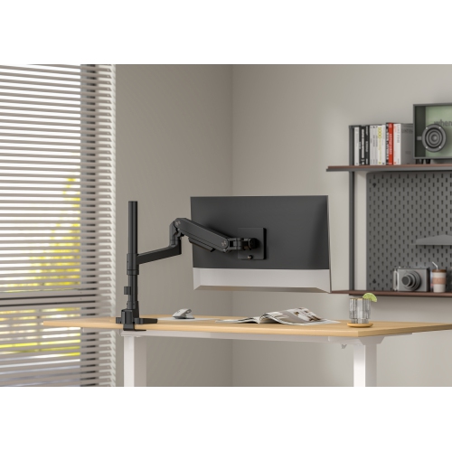 HYDRA Elite Single Monitor Arm Designed for 49" Display Max 20kg - Clamp and Grommet Base Installation Included - 10 Year Warranty - HYDRA1HDGB