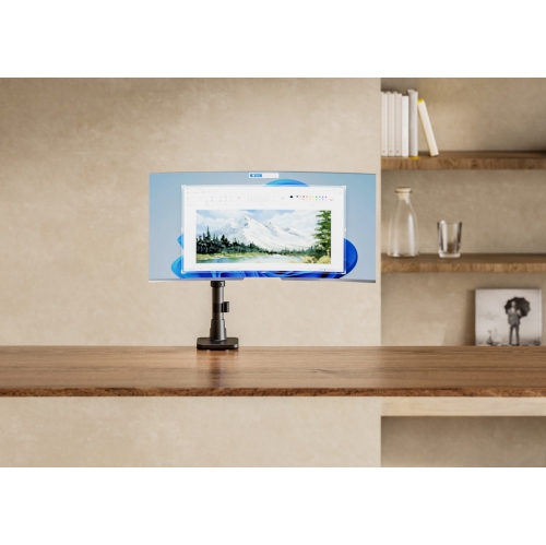 HYDRA Elite Single Monitor Arm Designed for 49" Display Max 20kg - Clamp and Grommet Base Installation Included - 10 Year Warranty - HYDRA1HDGB