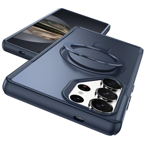 Étui magnétique pour téléphone XCRS Vivid avec béquille rotative invisible, étui MagSafe pour Samsung Galaxy S25 Ultra