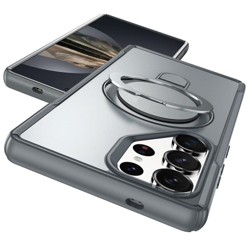 Étui magnétique pour téléphone XCRS Vivid avec béquille rotative invisible, étui MagSafe pour Samsung Galaxy S25 Ultra